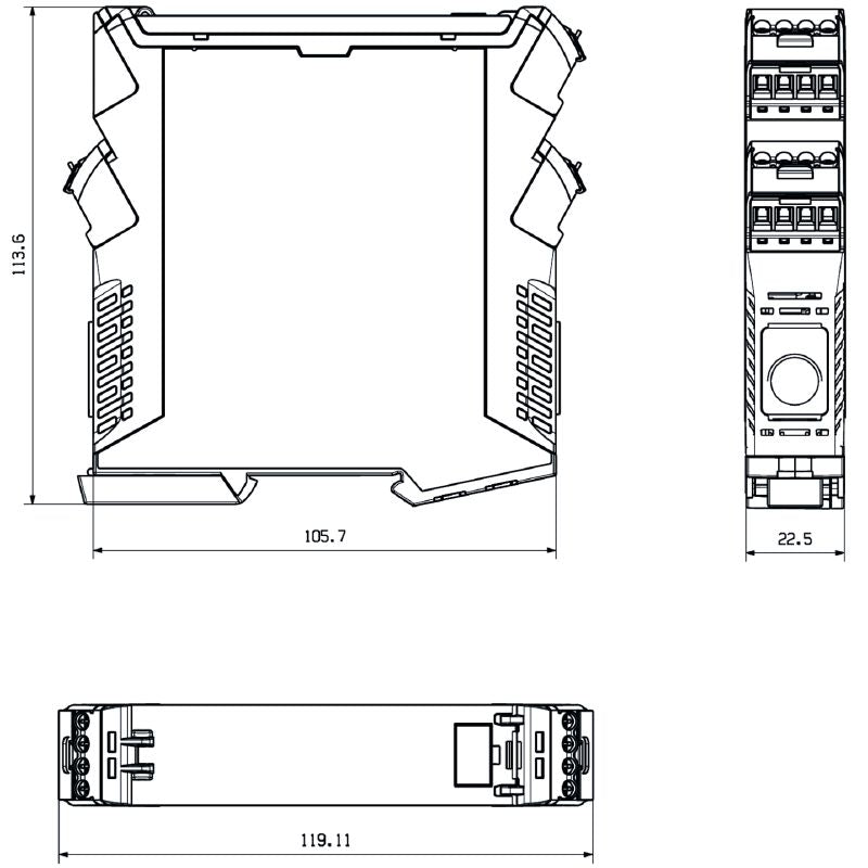 1510540000 - Current Transducer 60A, AC/DC Monitoring, Relay Output