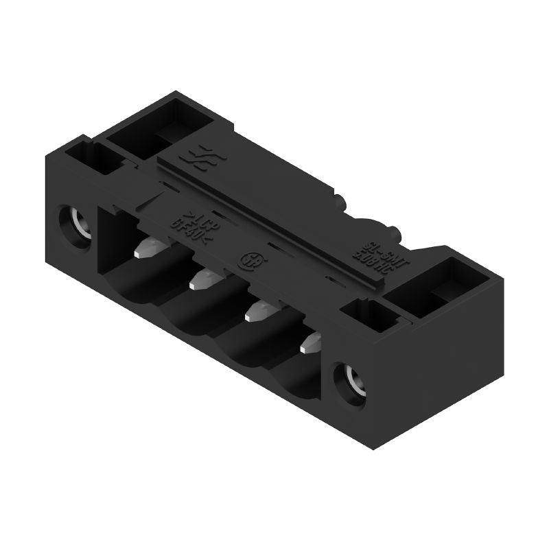 1879930000 - 5.08mm Black PCB Connector, 4 Poles, 90° Angle  (Pack of 60)