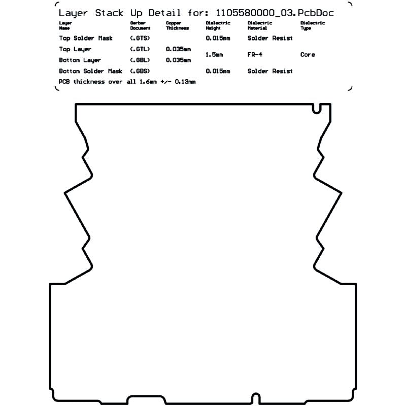 1105580000 - Green PCB Housing for Self-Assembly, 1.6mm Width