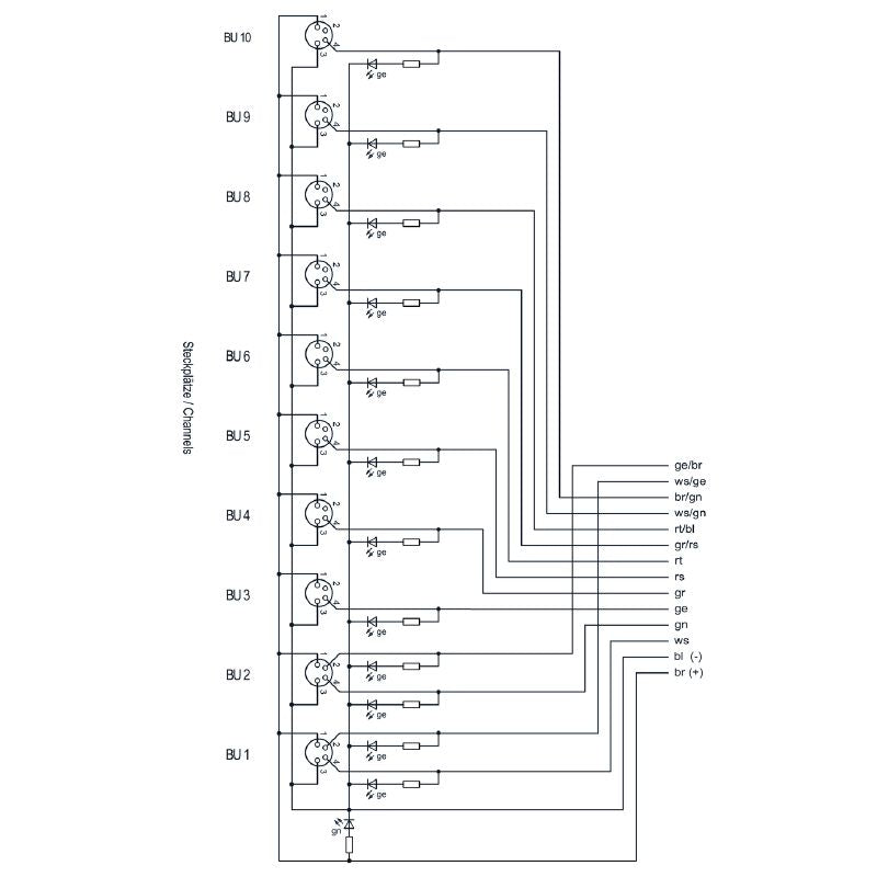 1529470000 - 5m Fixed Cable with LED Indicators, RoHS Compliant