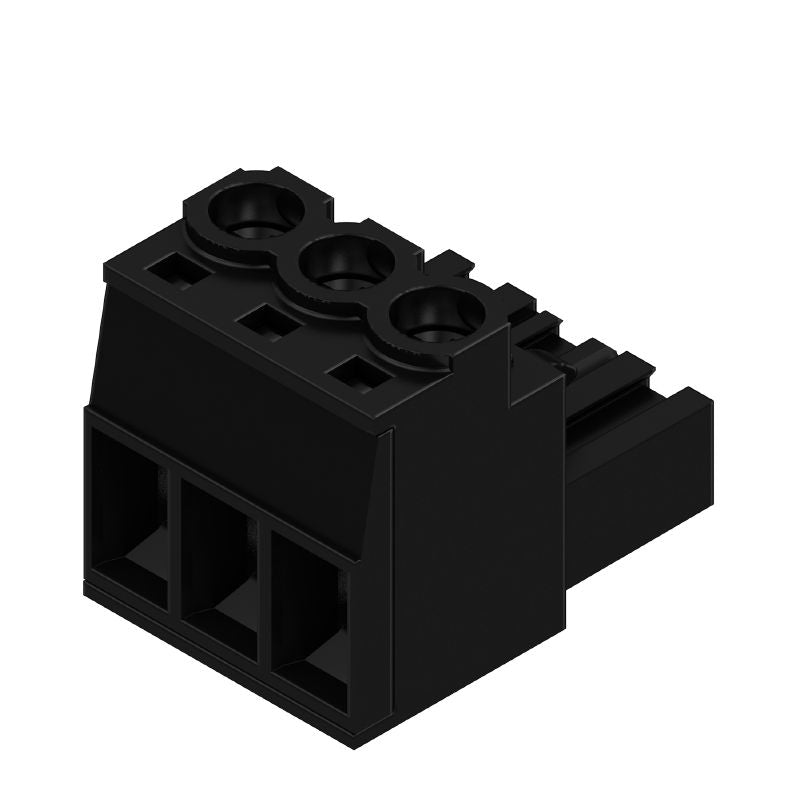 1955560000 - 3-Pole 5.00mm Female PCB Connector with Clamping Yoke  (Pack of 120)