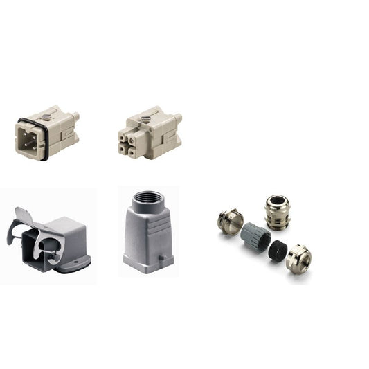 1802450000 - Heavy-Duty 3-Pole Connector Kit, IP65, 400V, 16A