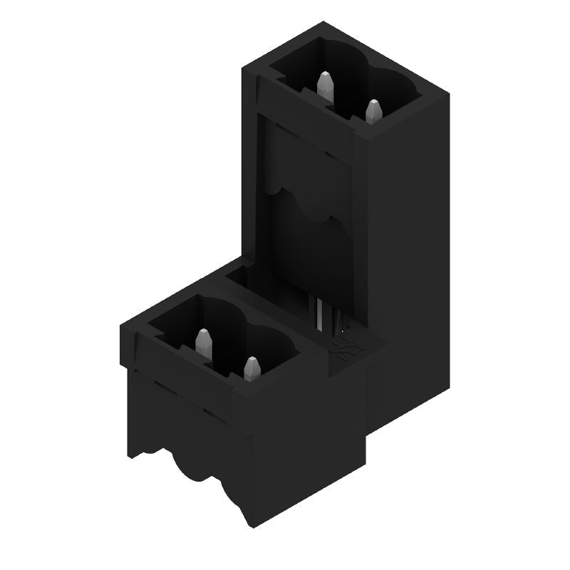 1894980000 - 5.00mm Black PCB Header Connector with 180° Elbow  (Pack of 50)
