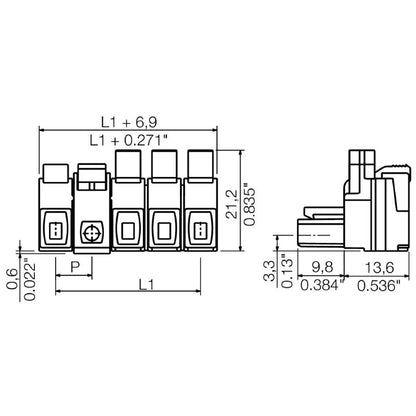 1173500000 - 7.62mm 3-Pole PCB Connector Female Plug, 180° Angle  (Pack of 50)