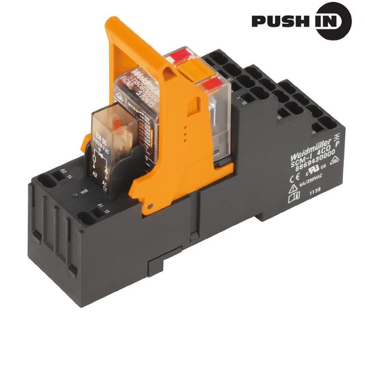 8921150000 - 230V AC 4-Contact Relay Module with Push-In Connections  (Pack of 10)