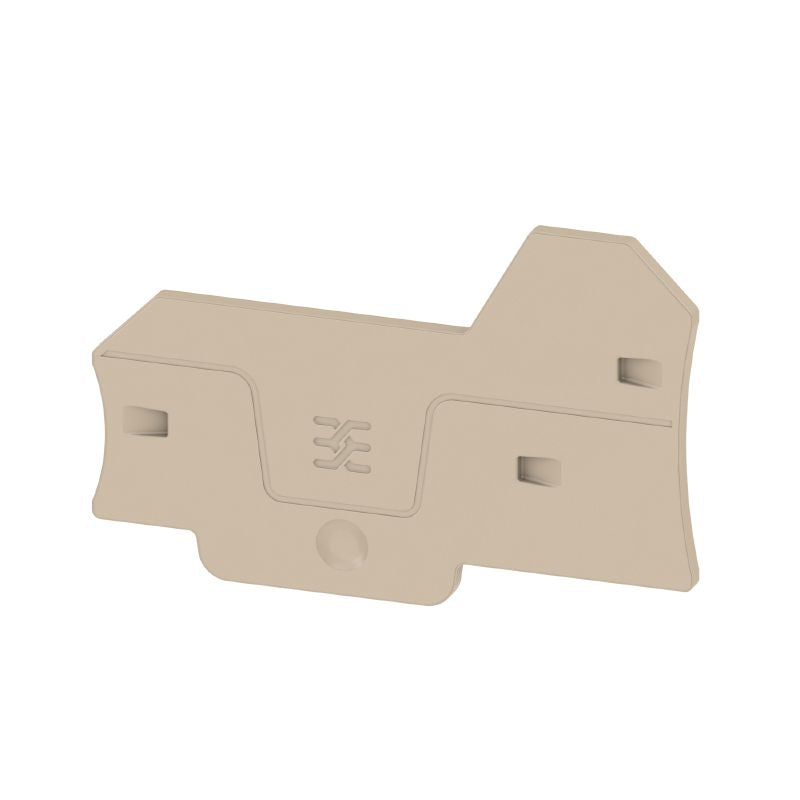 2871830000 - Dark Beige End Plate 69.6mm x 2.1mm, V-0 Wemid Material  (Pack of 20)