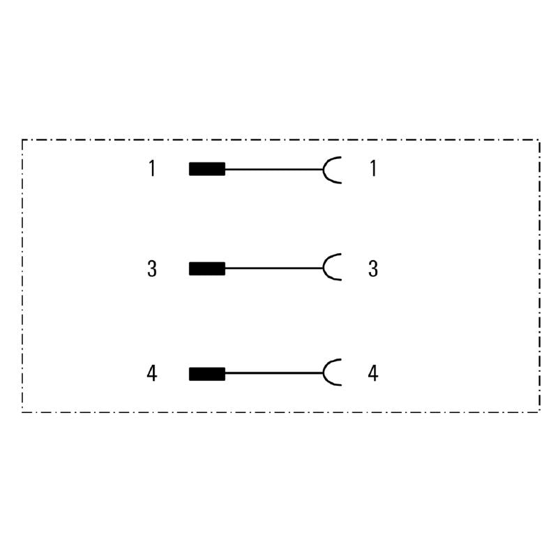 1990550000 - IP67 M12/M8 Y Connector, 4A, 24V