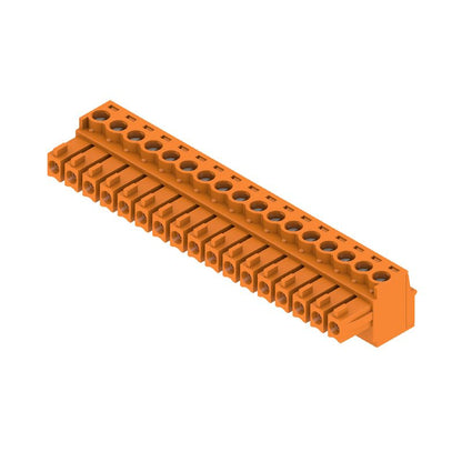1940890000 - 3.81mm 17-Pole PCB Connector with 180° Clamping Yoke  (Pack of 50)