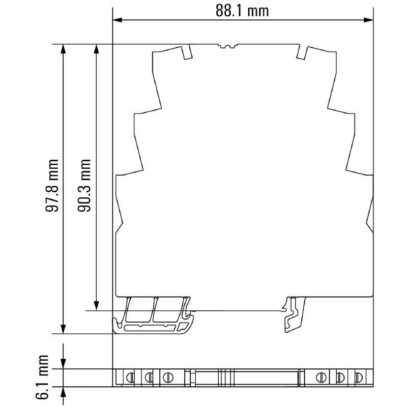 8937930000 - 12-28VDC Solid-State Relay with 5V TTL Control