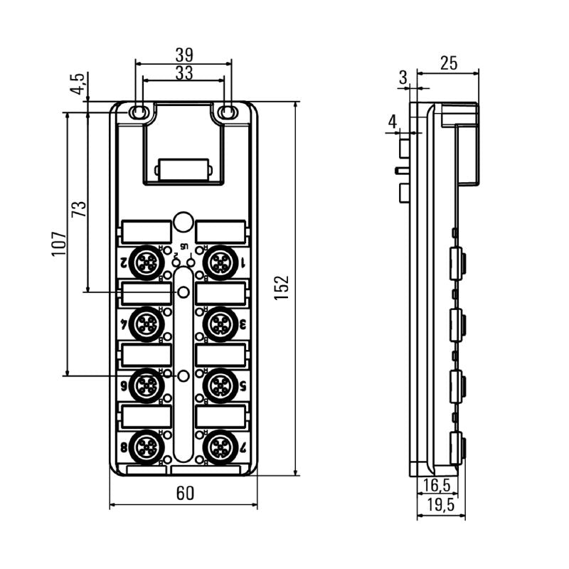 1847560000 - LED Backplane Bushing, PNP, 10A Capacity, RoHS Compliant