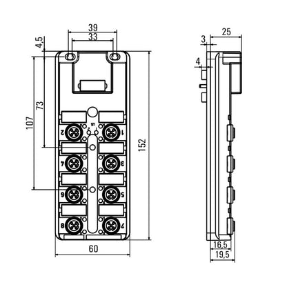 1847560000 - LED Backplane Bushing, PNP, 10A Capacity, RoHS Compliant