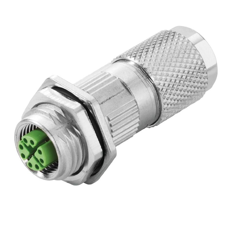 1516340000 - M12 IDC Plug-in Connector for Cat.6 Networks, IP67 Rated