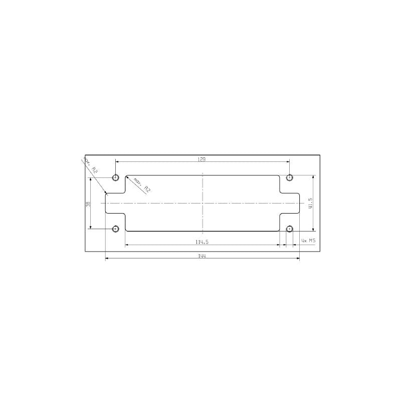 2708520000 - Floating Design HDC MDF 24B, 146mm x 55mm x 44.5mm