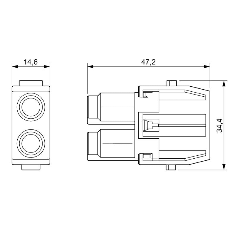2748310000 - 1000V High Voltage Power Module, 70A, Compact Design  (Pack of 2)