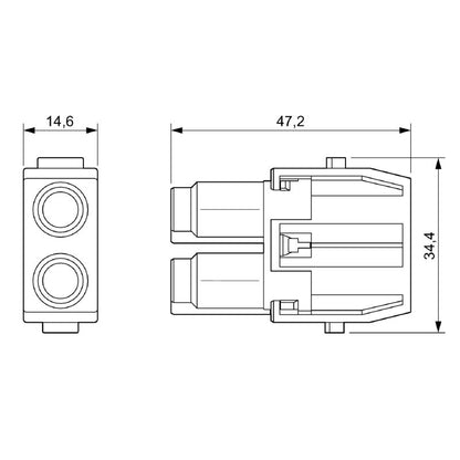 2748310000 - 1000V High Voltage Power Module, 70A, Compact Design  (Pack of 2)