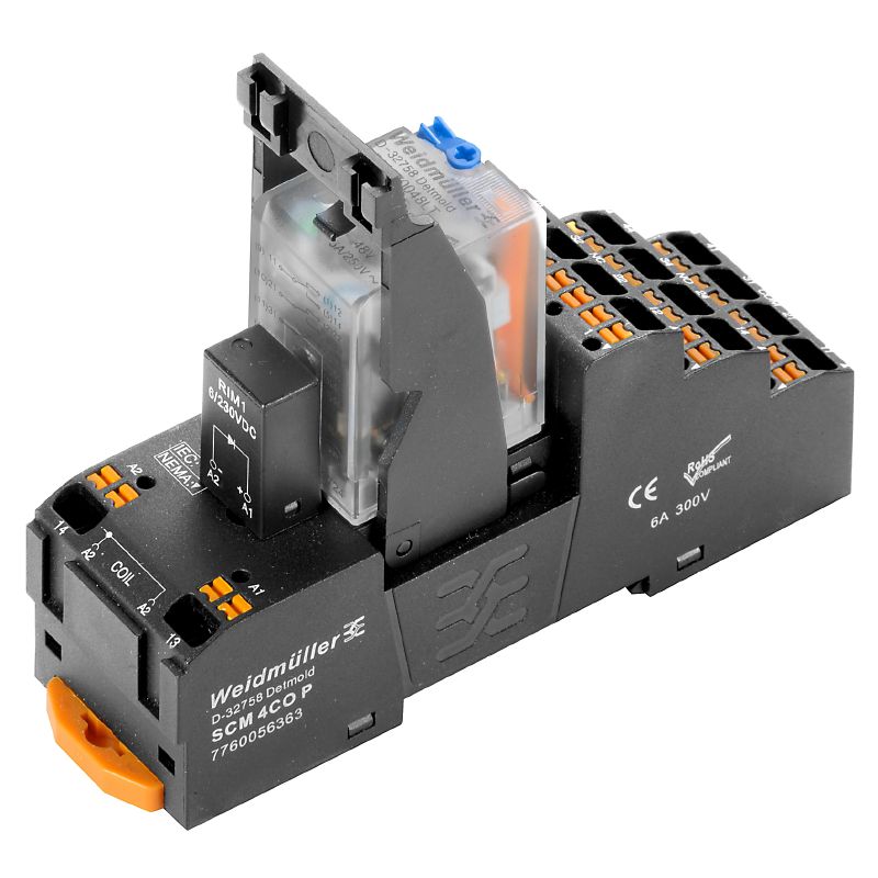 2576140000 - 24V DC Relay Module with 4 Contacts & Test Button  (Pack of 10)