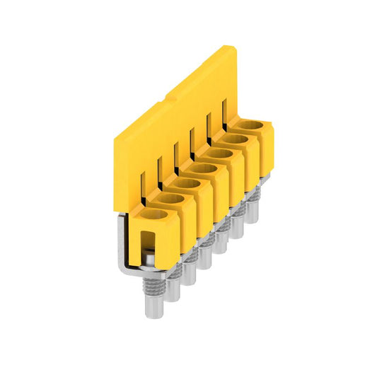 1057260000 - Yellow 7-Pole Cross-Connector, 6.10mm Pitch, 41A Capacity  (Pack of 10)