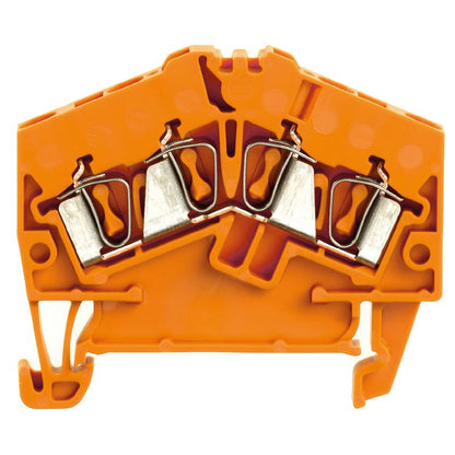 1706080000 - Orange 2.5mm² Feed-Through Terminal, 24A, 800V  (Pack of 100)