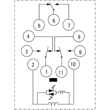2765060000 - 12V DC D-SERIES DRR Relay with 3 Contacts, 10A Rating  (Pack of 10)
