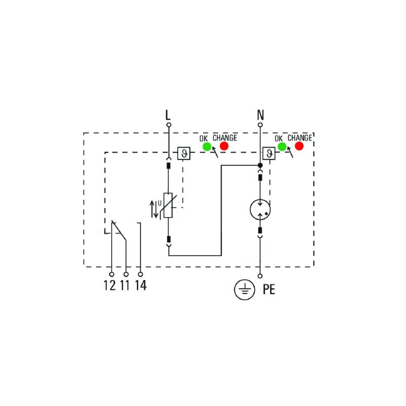 2730660000 - Compact Surge Arrester for Single-Phase Low Voltage Systems
