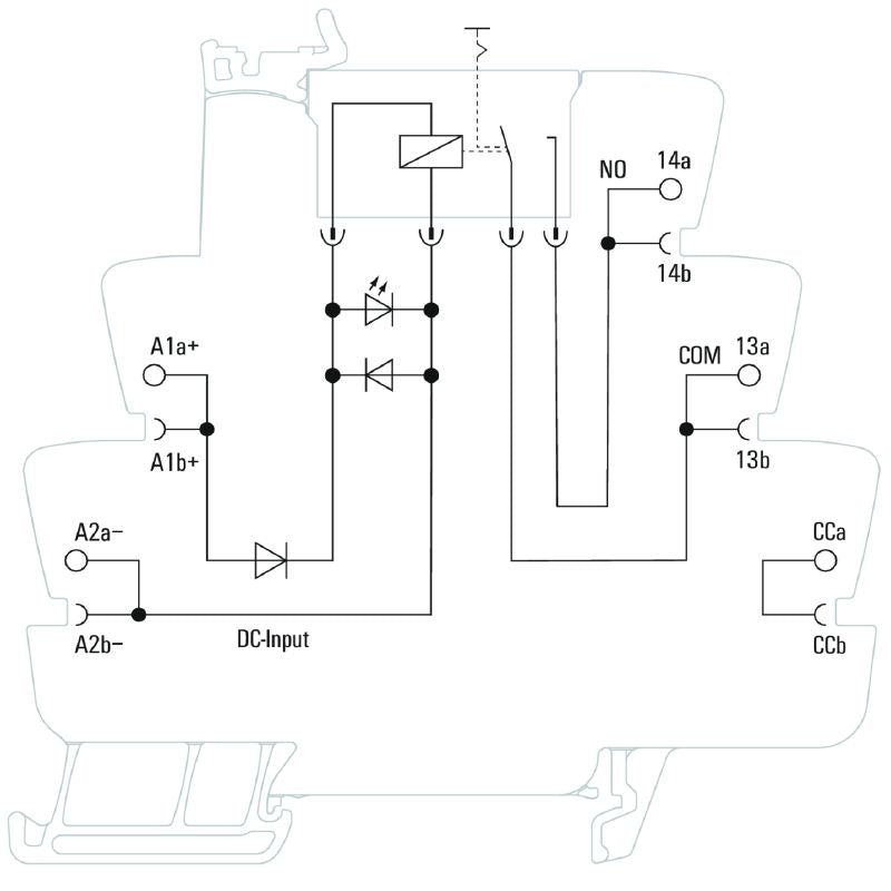 2855840000 - 24VDC Relay Module with NO Contact and Test Button  (Pack of 10)