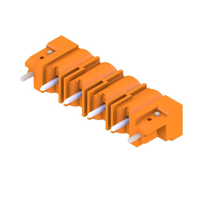 1141220000 - 7.62mm 4-Pole PCB Connector with Solder Flange, Orange  (Pack of 42)