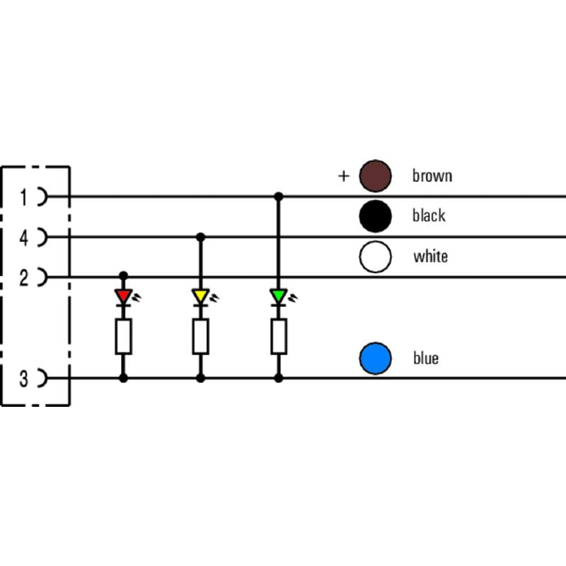 2812531000 - 10m Shielded 4-Pole Angled Socket for Sensors & Actuators