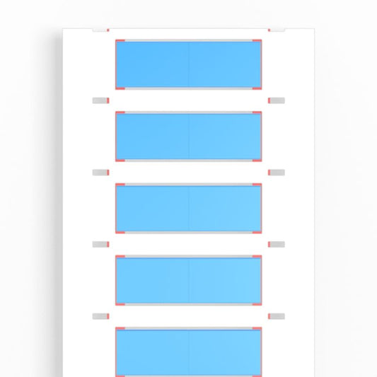 2438080000 - Blue Polyolefine Cable Markers 4.8-9.5mm, RoHS Compliant  (Pack of 1000)