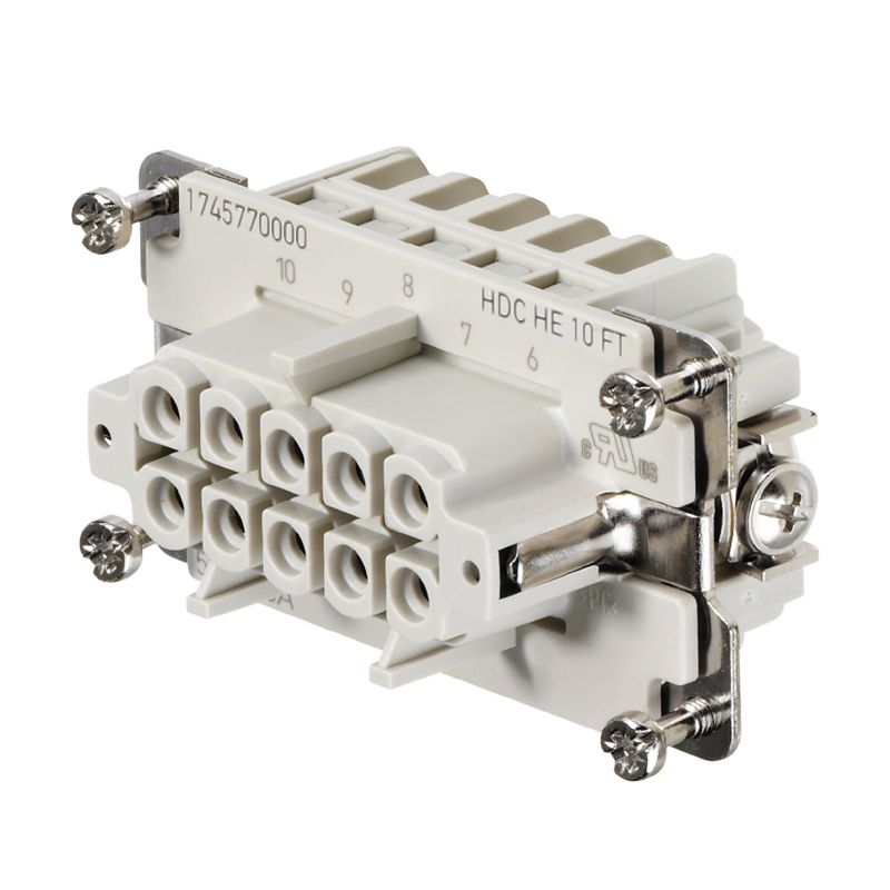 1745770000 - HDC HE Connector, 10 FT, 500V, Copper Alloy