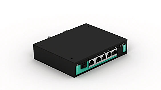 EHSS001 - 5-Port Ethernet Switch in Rugged Aluminium Housing