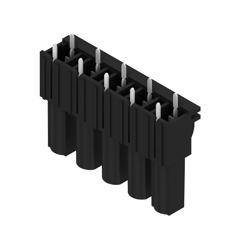 1122100000 - 5-Pole Black PCB Plug-In Connector, 7.62mm, 180° Orientation  (Pack of 48)