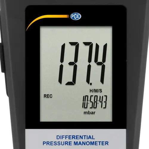 PCE-P01 - Portable Differential Pressure Meter with Data-Logging Capabilities
