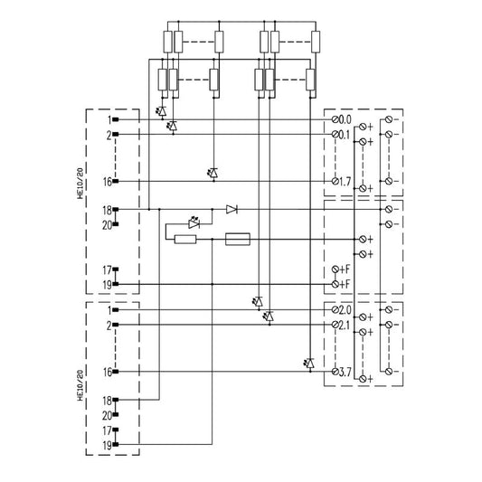 9445950000 - 170mm Interface Device with LED Indicators, 2-Wire Connection