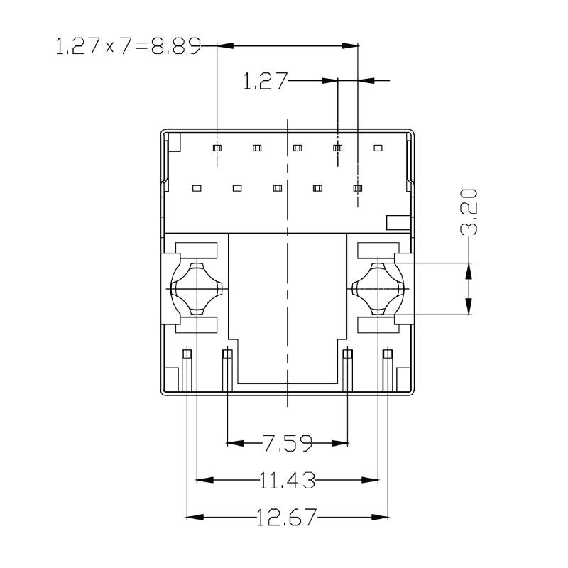 1534760000 - 10-Pole PCB Connector with Nickel-Plated Shield for Durable Assembly  (Pack of 120)