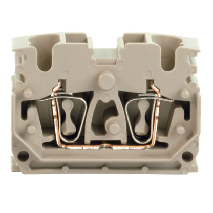 1704690000 - Dark Beige 2.5mm² Feed-Through Terminal with Tension-Clamp  (Pack of 100)