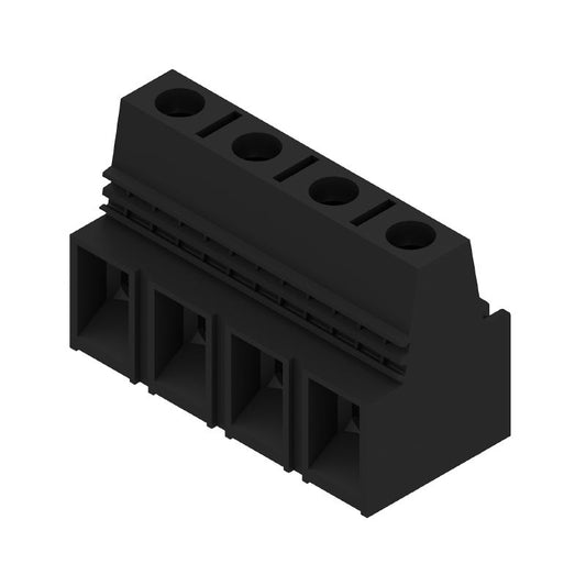 1226480000 - 4-Pole 15mm PCB Terminal Connector, 90° Angle, Black  (Pack of 20)