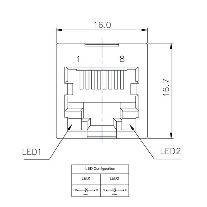 2562960000 - 12-Pole Cat 5 RJ45 Jack, 180° THT Connection  (Pack of 120)