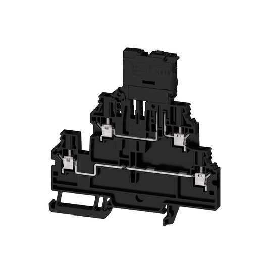 2894040000 - 4-Wire Fuse Terminal 6.3A for TS 35 Rail Connection  (Pack of 50)