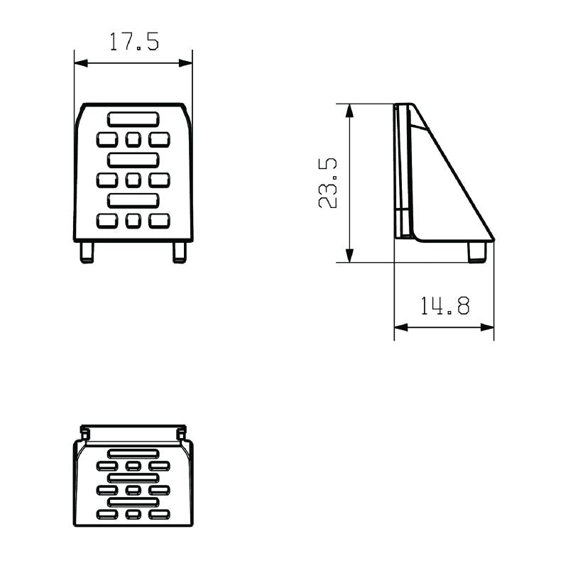 1254110000 - OMNIMATE 17.5mm Black Hood, ROHS Compliant  (Pack of 50)