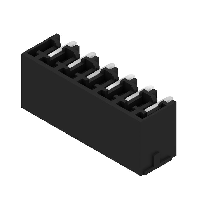 1036870000 - 3.81mm 6-Pole Black PCB Connector, 270-Degree Angle  (Pack of 50)
