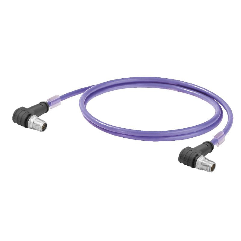 2927570030 - 3m M12 X-Type IP67 Male Cable for Cat. 6 Applications