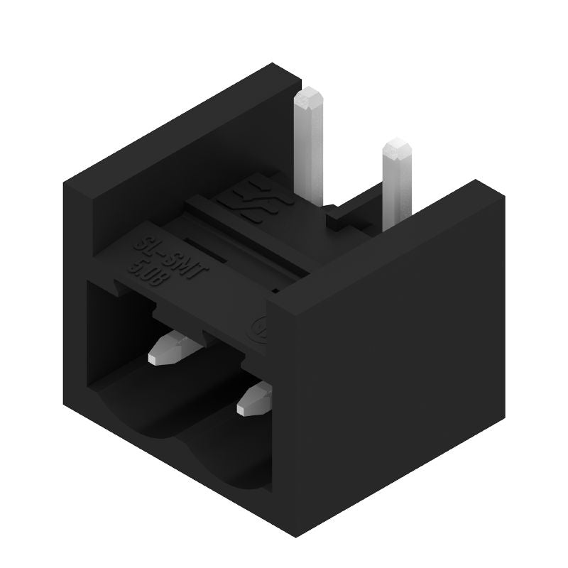 1877370000 - 5.08mm Male PCB Connector, 2 Poles, 3.2mm Pins, Black Finish  (Pack of 100)