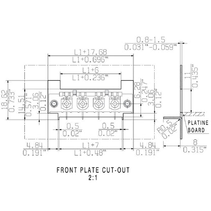 2632790000 - 7.62mm 4-Pole PCB Connector, 180-Degree, Push In Mechanism  (Pack of 40)