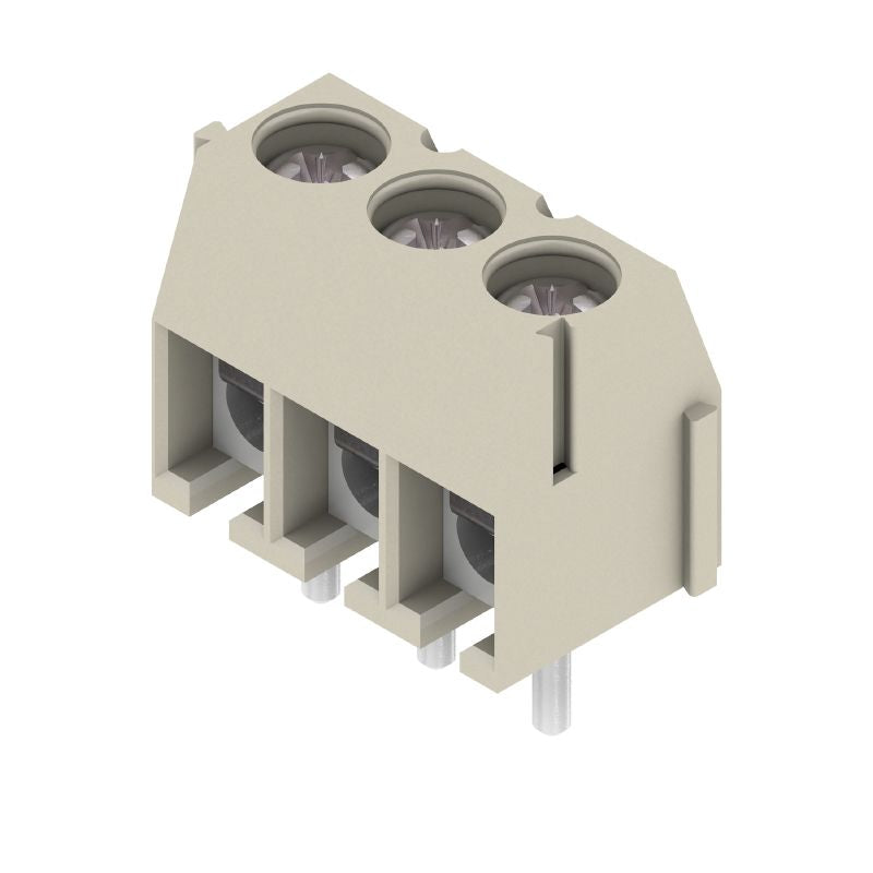 1811300000 - 3.5mm 3-Pole Terminal PCB with Pressure Clamp, Pebble Grey  (Pack of 100)