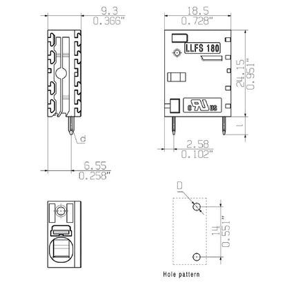 2491110000 - 7.50mm PCB Terminal for Efficient Soldering, 180° Orientation  (Pack of 200)