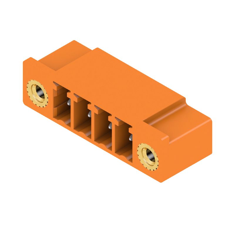 1942470000 - 3.81mm PCB Male Connector, 4 Poles, THT Solder, Orange Insulation  (Pack of 66)
