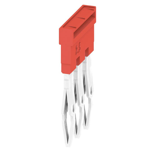2108690000 - 3-Pole Red Terminal Plug, 24A Current, 5.10mm Pitch  (Pack of 60)