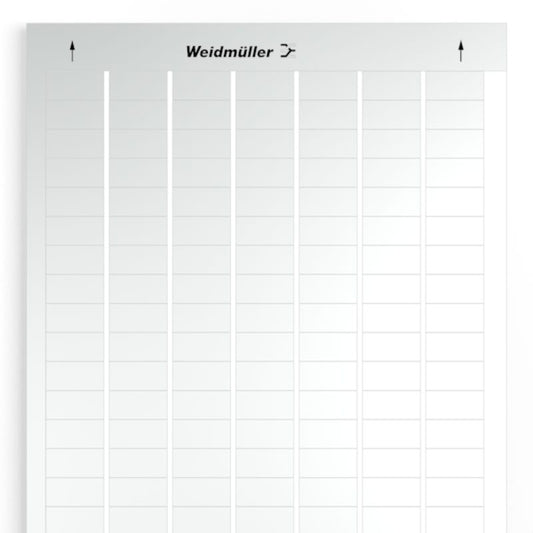 1686390001 - 12.7 x 25.4 mm Silver Polyester Device Markers, 147 Labels Each  (Pack of 10)