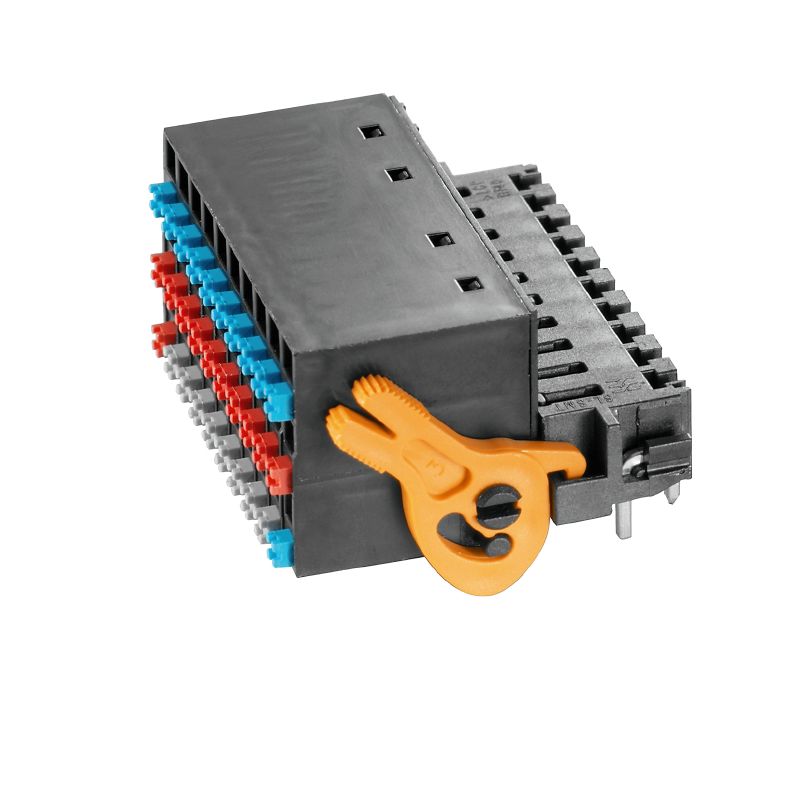 2585130000 - 12-Pole 3.50mm PCB Male Header Connector with Clip-On Flange  (Pack of 230)