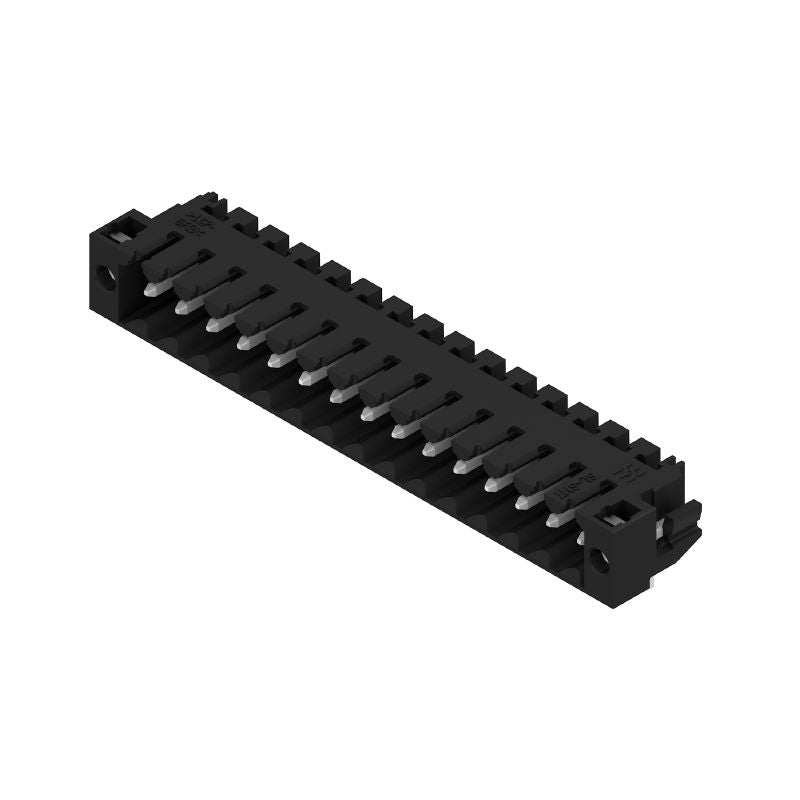 1805070000 - 15-Pole 3.50mm Black PCB Header Connector, 90° Angle  (Pack of 30)